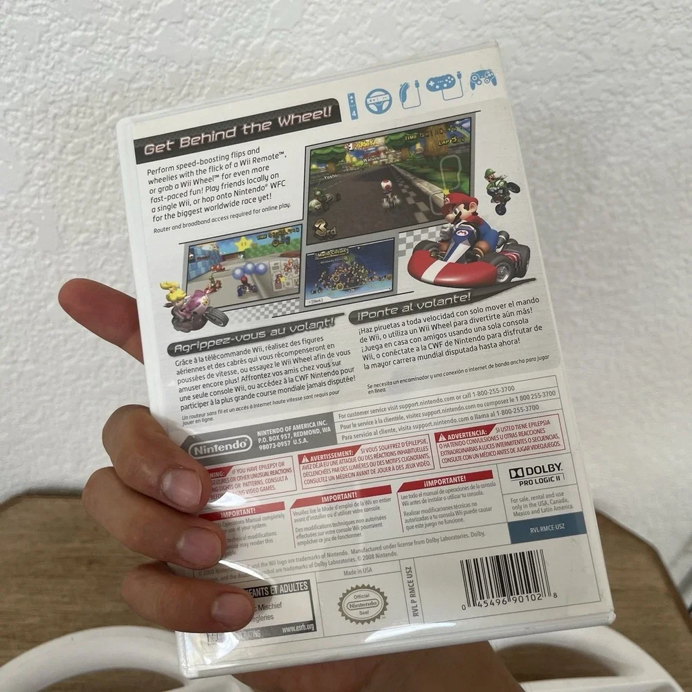 Mario Kart Wii CIB W/ Manual + 2 Steering Wheels - Wii